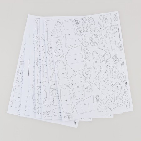 New Year's set for creating a polygonal figure "New Year: Cobra"-2