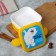 The lunch box is two-level “you are what you eat”, 0.8 liters