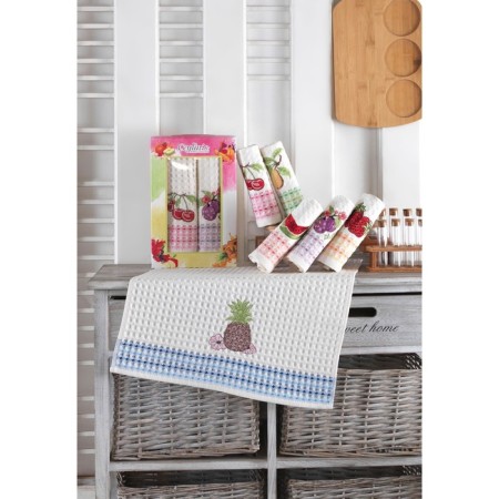 A set of wuffed napkins Diva Afrodita Ceylin "Fruits", size 50x70 cm, 2 pcs-1