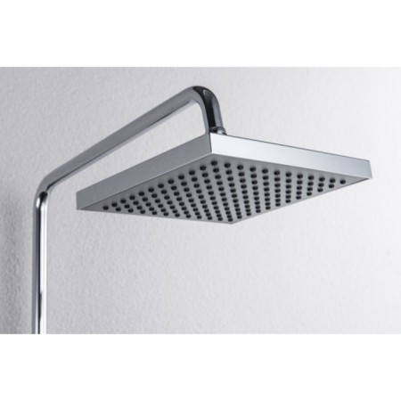 Bravat Opal shower column, with a shower mixer (upper shower of a square shape)-1