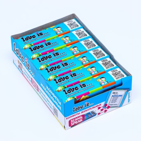 Chewing sweets Love IS watermelon-tropic, 12*24*20g-2