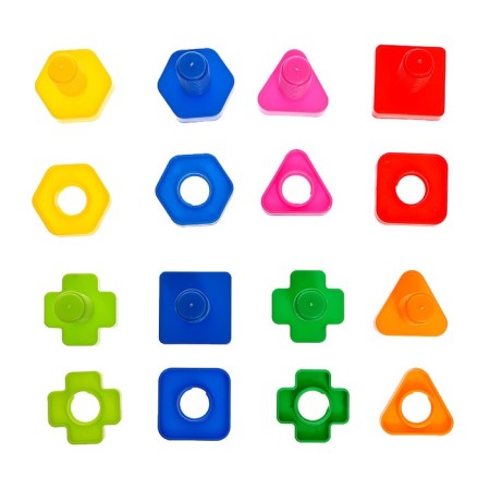 Designer "Bolts and nuts", 10 cards, animals-4