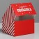 Box for Capcakes "New Year's Parcel" 16 x 16 x 10 cm, New Year
