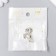Bale with a pendant Metal for creativity "Oblushka with a hook" silver, rhinestones 1x2 cm