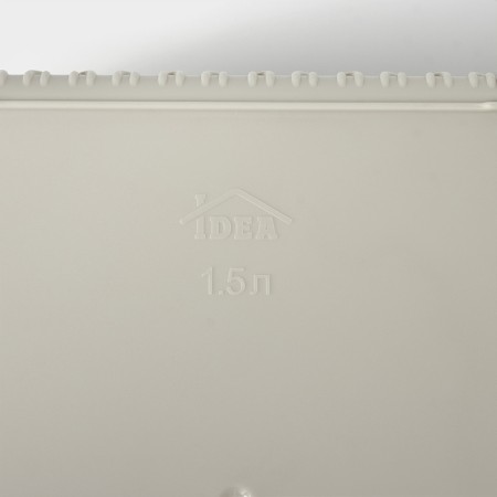 Storage box with a “knitting” lid, 1.5 l, 17 × 15 × 8 cm, color white rattan-3