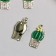 Decor for creativity metal, enamel, rhinestones "Cactus in a pot" 1.3x2.6 cm 7529965