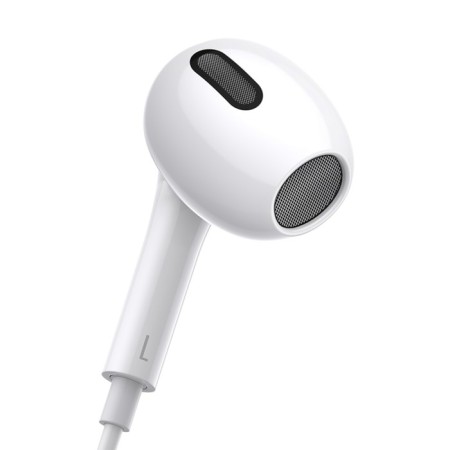 Headphones Baseus C17, inserts, wired, Type-C, 1.1 m, white-2