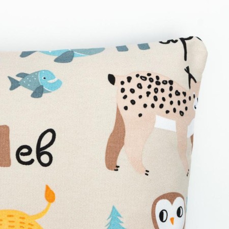 Decorative pillowcase "Ethel" Cheerful alphabet, 40 x 40 cm, 100% cotton-1