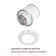 Pioneer LR15, 2XAA 1,5V (not included), white color, white