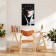Carty clock wall interior "scarlet mystery", silent, 35 x 60 cm