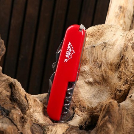 Swiss knife "Master K" 12V1, red-6