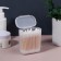 Organizer for storage, with a lid, 7.5 × 4 × 9 cm, white/translucent color