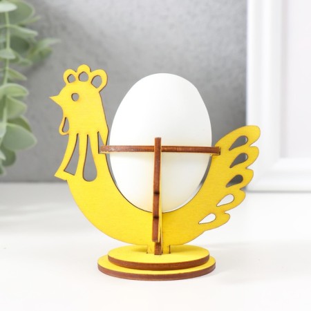 Easter stand "Kurochka" 9.5x8.5x8.3 cm (set of 5 parts) yellow