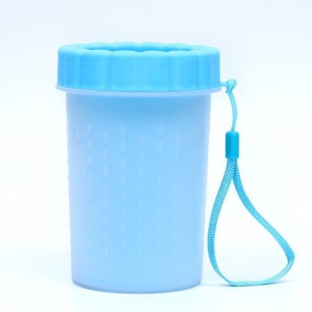 Lapomoka for medium dogs with silicone villi of 10 x 10 x 15 cm, blue-1