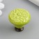 Handle for the casket ceramics, metal "flower" pistachio 3.4x3.4x3.4 cm