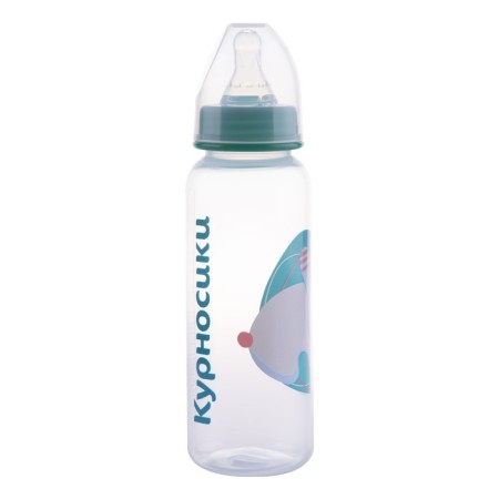 Polypropylene bottle with silicone bowl of milk, 250 ml, mix-7