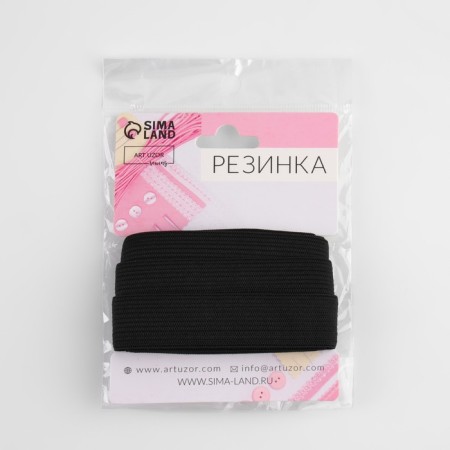 Knitted elastic, 20 mm, 2.4 ± 0.5 m, black color-2