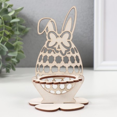 Starfish stand "Bunny" 8.8x8.8x14.5 cm (set 4 parts) white-1