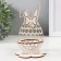 Starfish stand "Bunny" 8.8x8.8x14.5 cm (set 4 parts) white