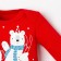 Body with DL. Sleeve Kroshka I "Happy Winter", height 74-80 cm, red