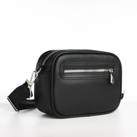 Women's bag over the shoulder, Textura, small size, black color-2
