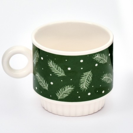 New Year. A set of mugs from ceramics "Happy New Year!", 250 ml, 2 pcs-2