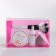 Cosmetic bag with a zip-butter, raspberry color