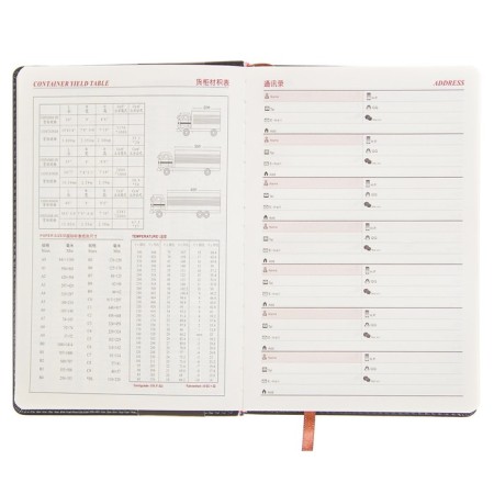 Organizer A5, with a refrain, 100 sheets, line, PVC cover, mix-3