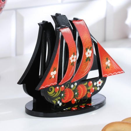 Napkin "sailboat", Khokhloma-1