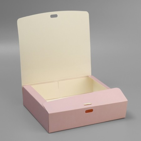 Gift folding box, packaging, “pink”, 20 x 18 x 5 cm, without tape-3