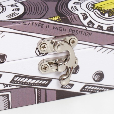 Casket tree "Audio cassette" leatherette 5.5x24x17 cm-1