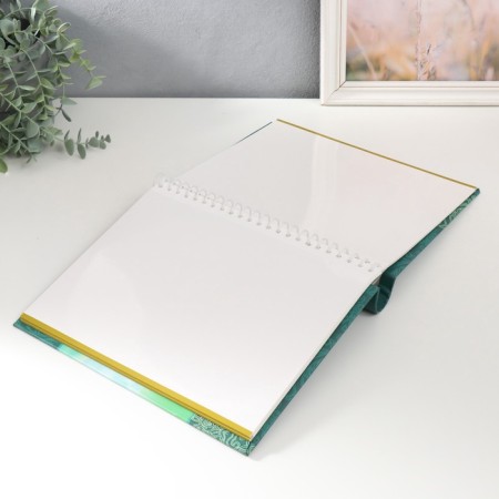 Photo album on 20 magnetic sheets 23x28 cm, int. spiral "Bloom" orchids-4