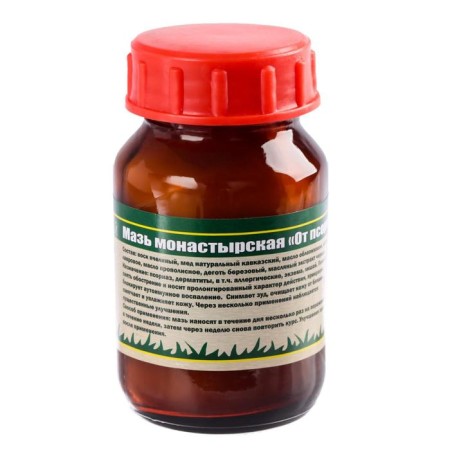 Ointment "Monastic from psoriasis" Caucasian healer, glass, 100 ml-3