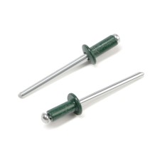 Rolls of the tundra krep, exhaust, aluminum-old, 4x10 mm, dark green, 50 pcs