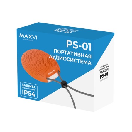 Portable column Maxvi PS-01, 3 W, 500 mAh, BT 5.0, IP54, black-8