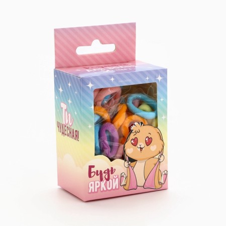 Hair elastic bands "Mahrushka", Bunny, 50 pcs.-2