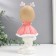 Polystone souvenir "Girl with deer horns and a bear in the hands" MIX 8x9.5x20.5 cm