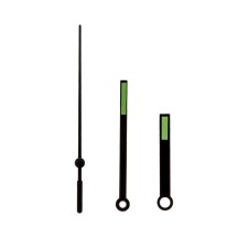 A set of 3 arrows for 50/70/77 mm clock, packing 10 pcs, black