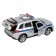 Metal machine “Suzuki vitara Police”, 12 cm, doors and trunk open, silver color