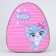 Baby backpack for a girl "Kitty with a bow", rn. 23x20.5 cm