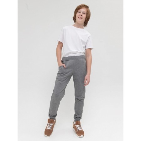 Pants for boys, height 164 cm, dark gray color-5