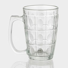 Glass mug for beer 