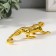 Souvenir Polystone "Cheetah" Gold 9.7x2.5x2 cm