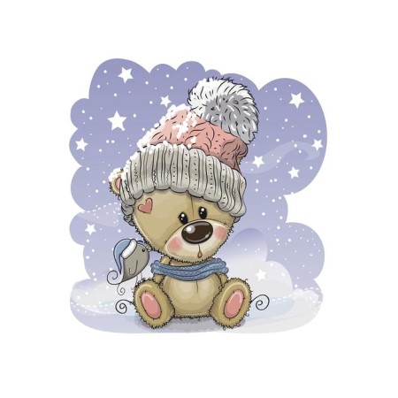 Photo pattern painting Little Teddy 40x50