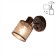 Sconces Citilux "Robin" CL535615, 18x25 cm, 1x40W, E14, brown color
