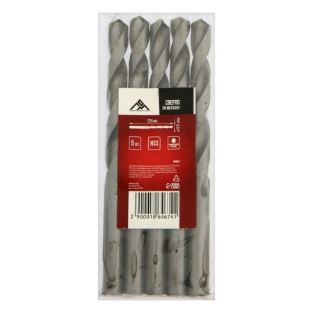 LOUN MOLE Drill, HSS, cylindrical shank, 9.5 x 125 mm, 5 pcs.-1