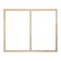 Piece for canvas Calligrata, 1.8 x 100 x 120 cm, frame width 36 mm, pine