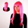 Carnival wig "shine", pink color