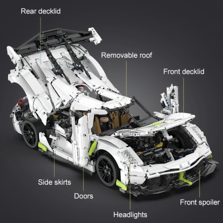 Designer Techno "Sports", 4346 parts, scale 1: 8-16