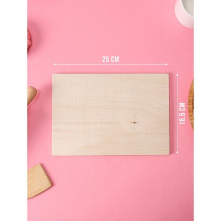 Wooden cutting board "Flower basket", 23.5 × 16.5 × 0.5 cm-1